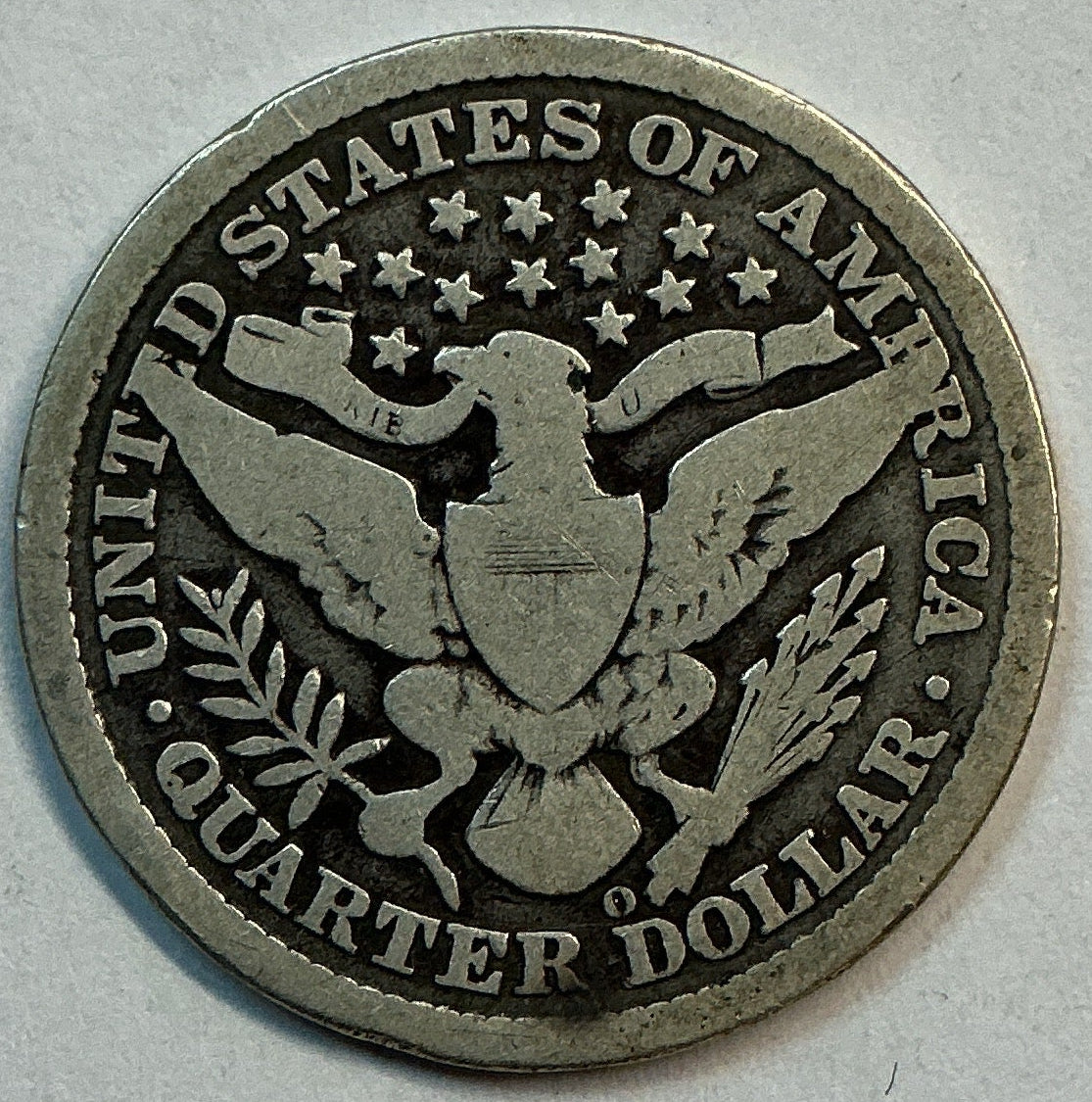 1895-O Barber Quarter, Good+ Circulated Coin, Store #QR1824