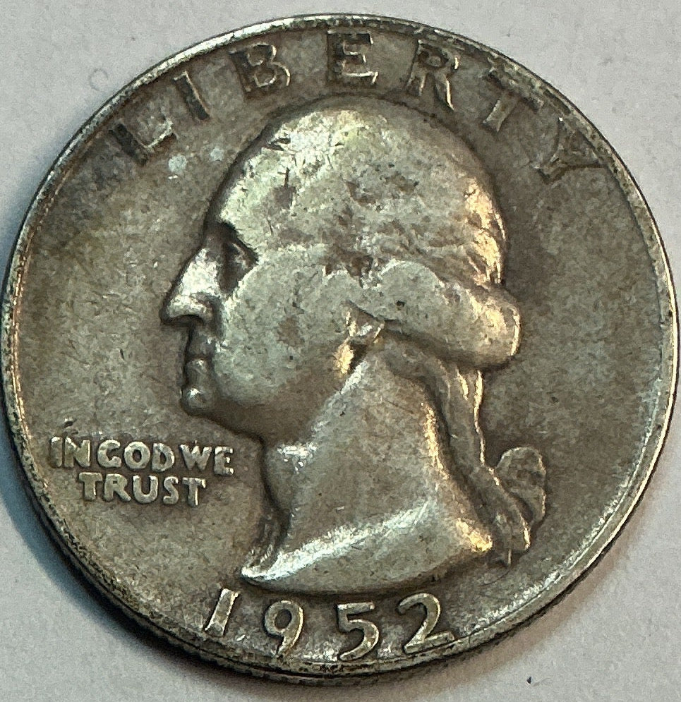 1952-S Washington Quarter, Very Fine Circulated Coin, Store #QR1811