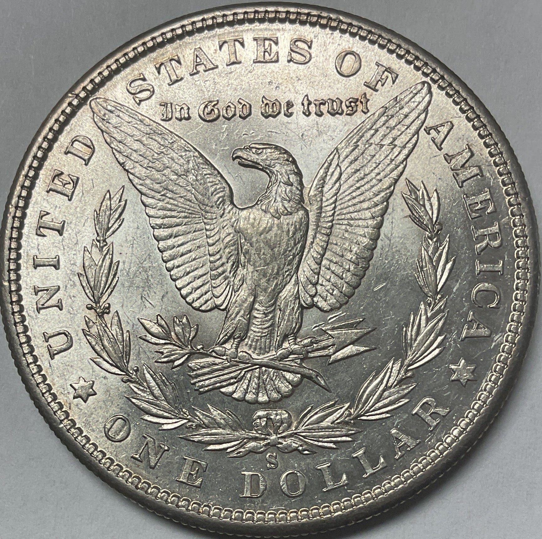 1880-S Morgan Dollar, Mint State Uncirculated Coin, Store #DR1565