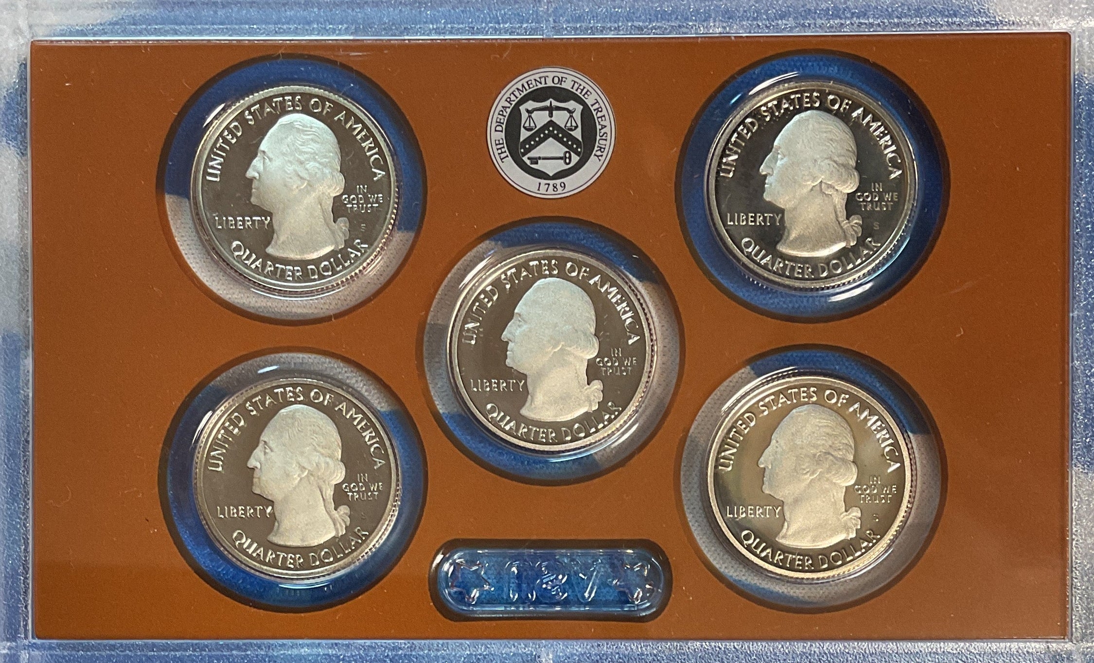2019 U.S. Mint America the Beautiful Quarters Proof Set, in Original Government Packaging