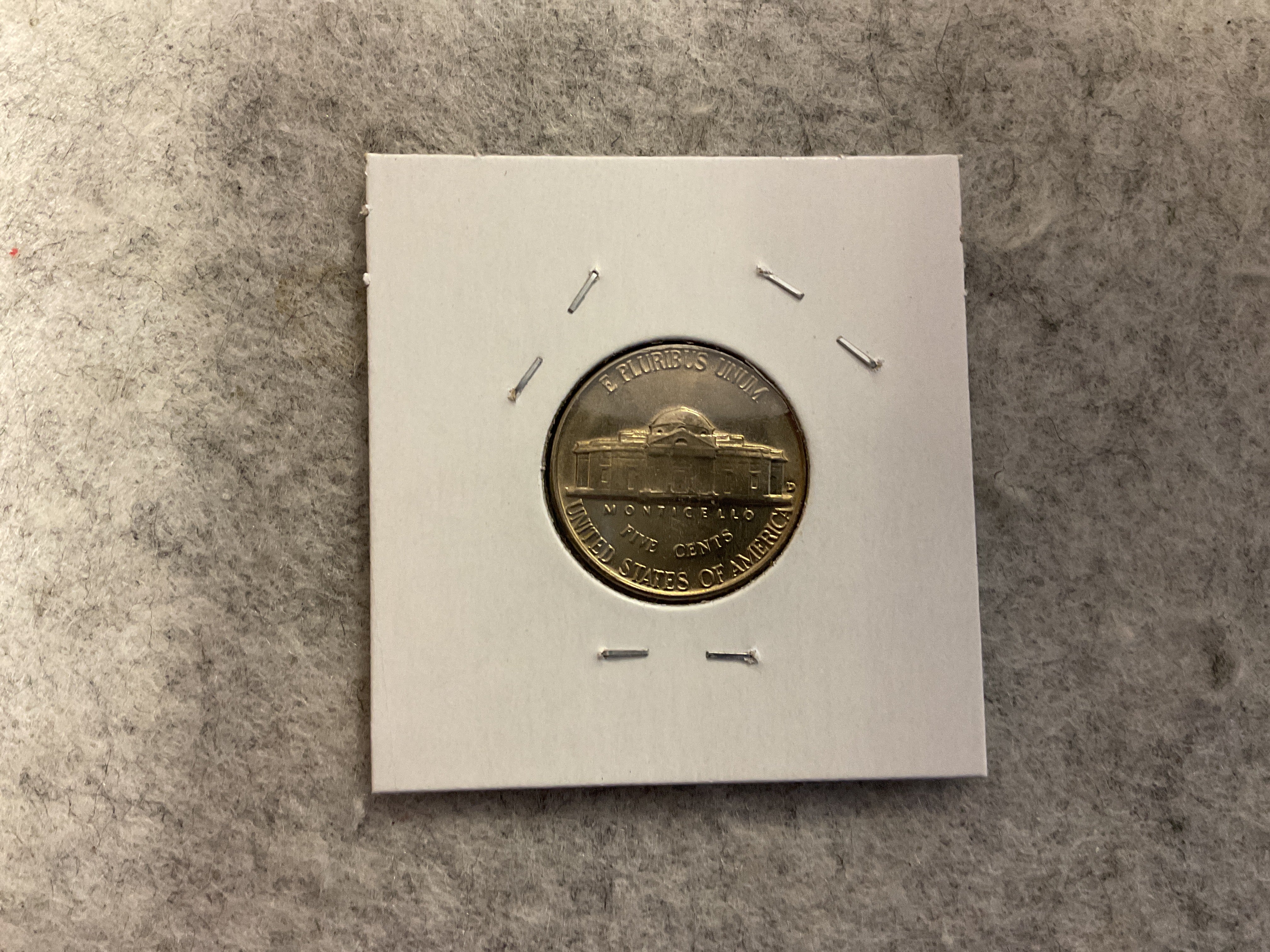 2“x2” Cardboard Coin Holder