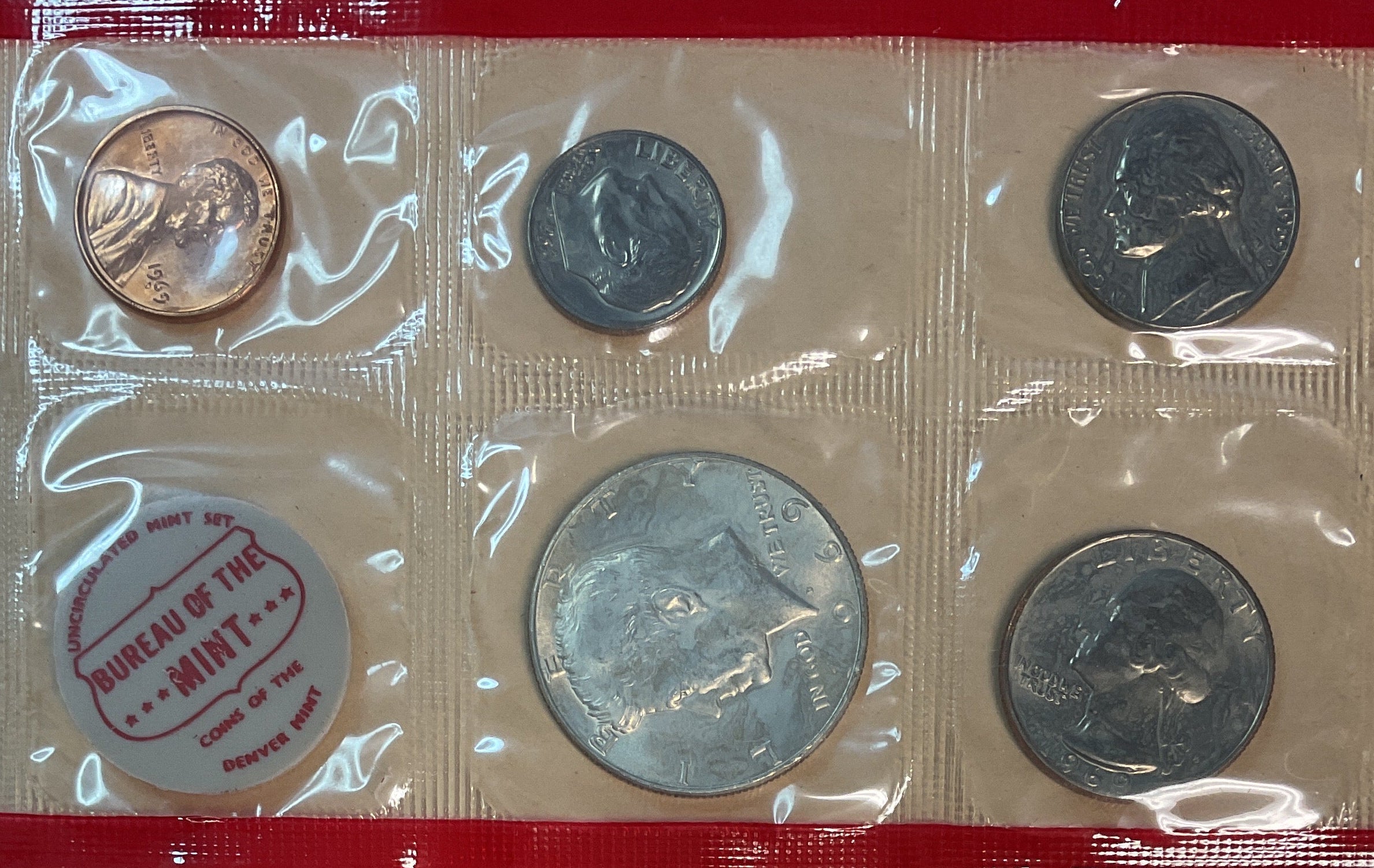 1969 United States Uncirculated 10-Coin Mint Set