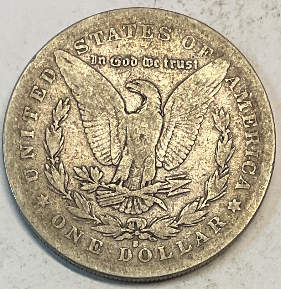 1884-S Morgan Silver Dollar, Very Good Circulated Coin, Store #DR0889