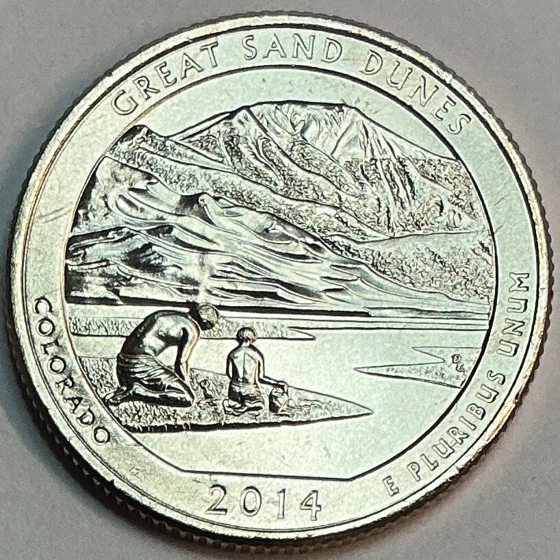 2014-P Uncirculated, Great Sand Dunes National Park & Preserve, Colorado, Washington Quarter