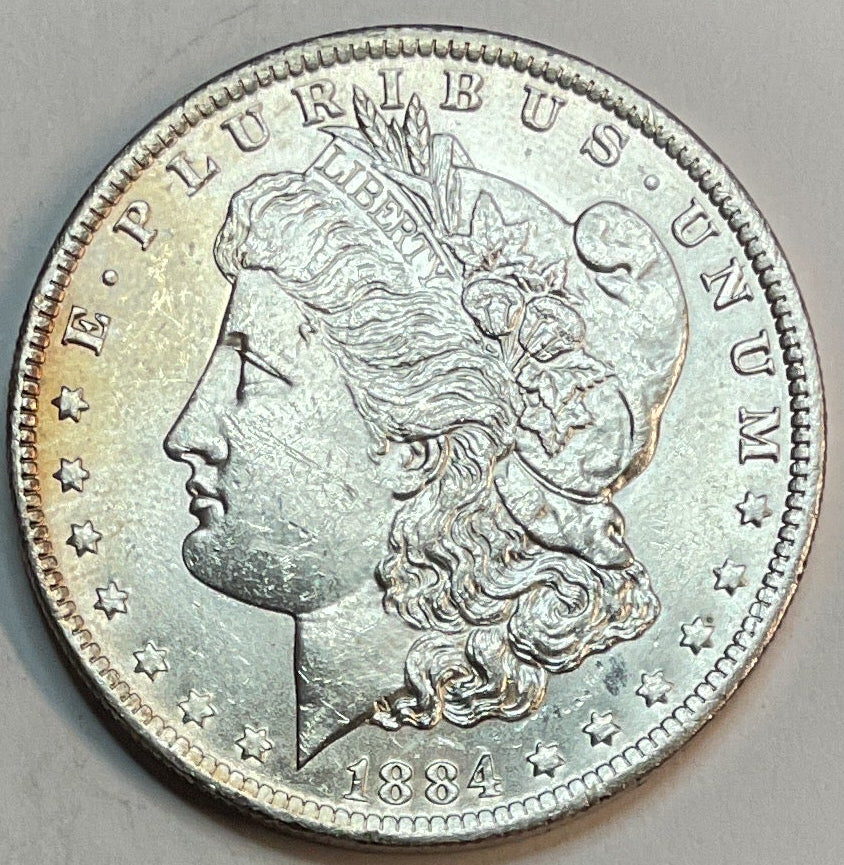 1884-O Morgan Dollar, Uncirculated, Mint State Coin, Store #DR0933