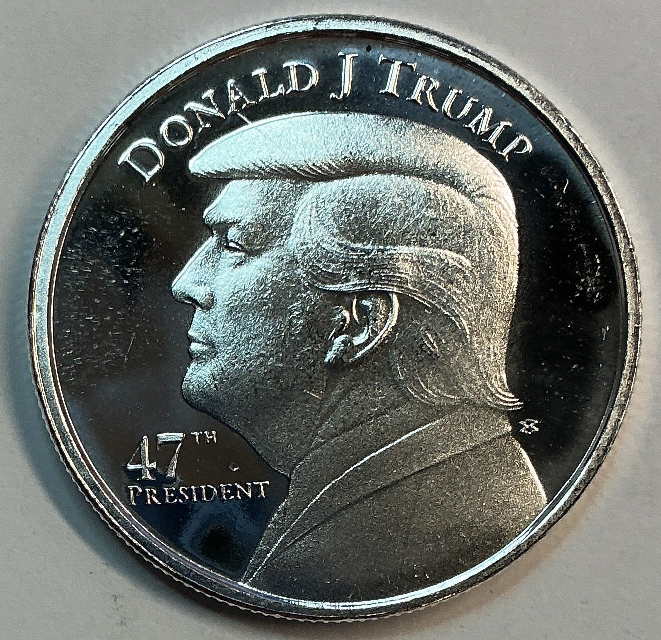 Donald J. Trump 47th President Silver Round Bullion, .999 silver, 1 Troy Ounce, Store #SR047