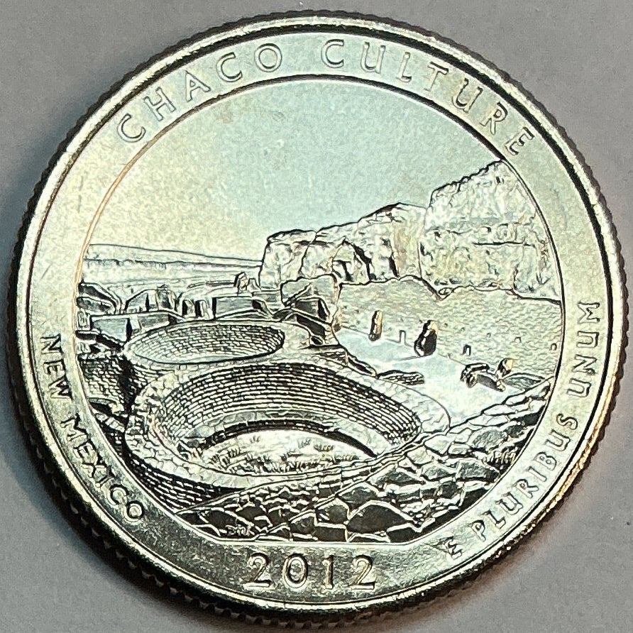 2012-P Uncirculated, Chaco Culture National Historical Park, New Mexico, Washington Quarter