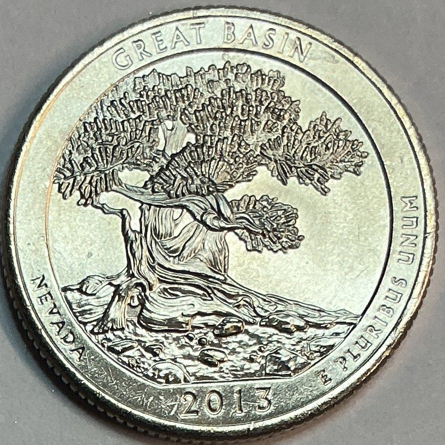 2013-P Uncirculated, Great Basin National Park, Nevada, Washington Quarter