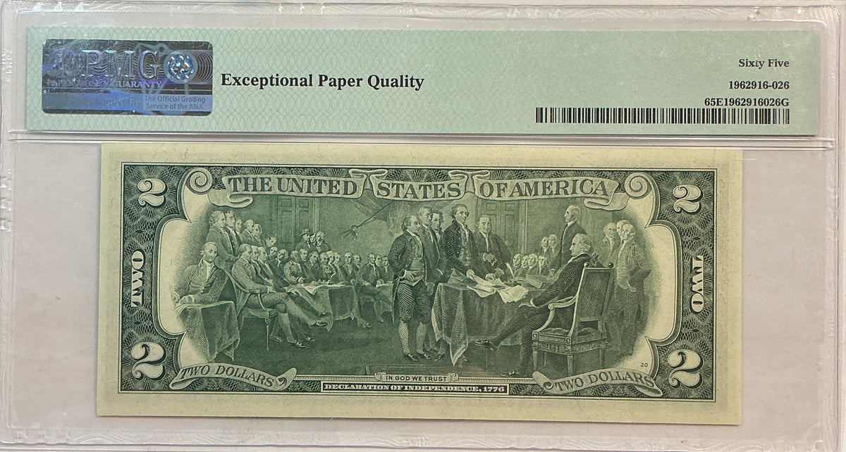 1976 $2 Federal Reserve Bank Note, PMG GEM UNC-65, GFRB087