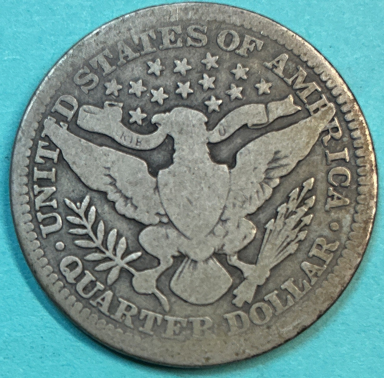1913 Barber Quarter., Good+ Circulated Details., Store#QR1309