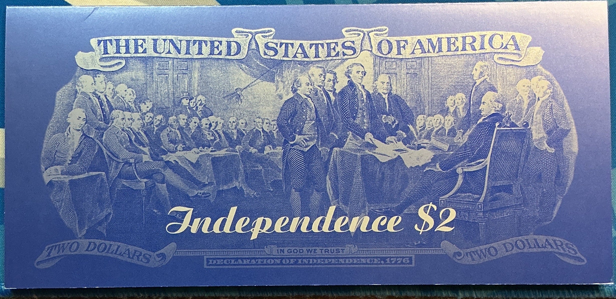 1995 Independence $2 Note Series, BEP, Star Note, Store #FRN031