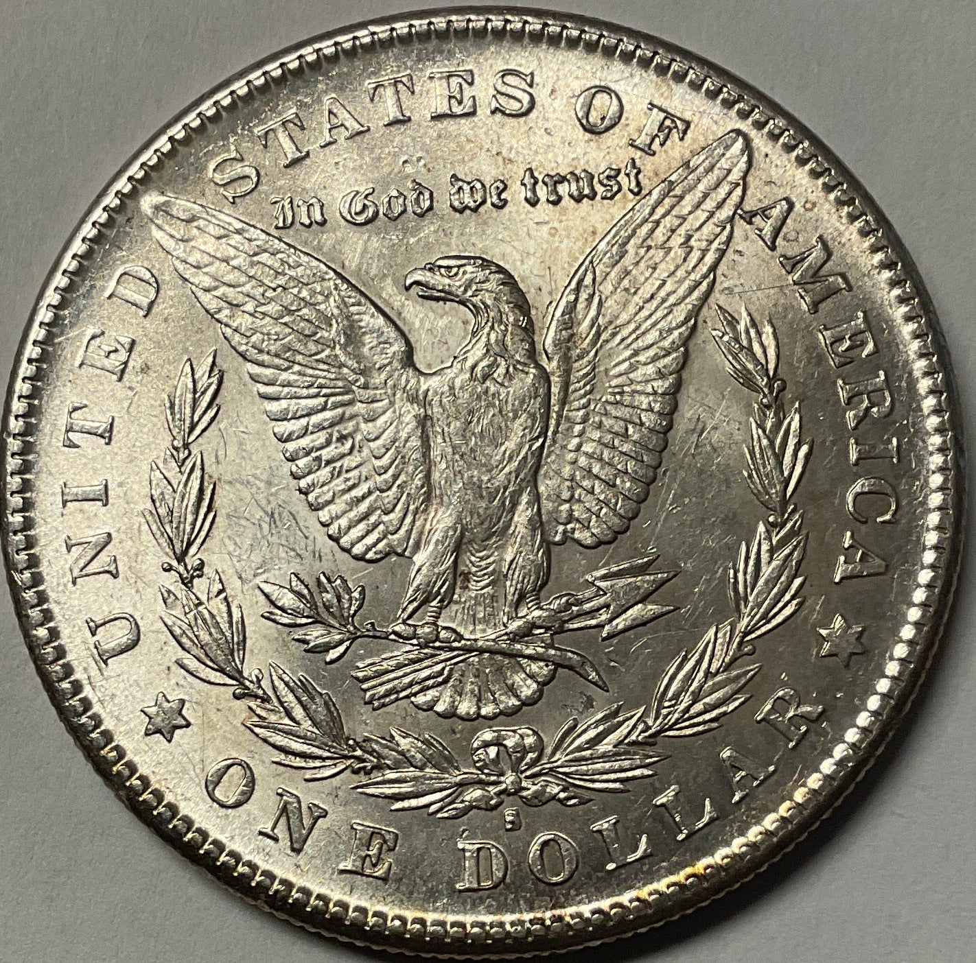 1878-S Morgan Dollar, Mint State Uncirculated Coin, Store #DR1564
