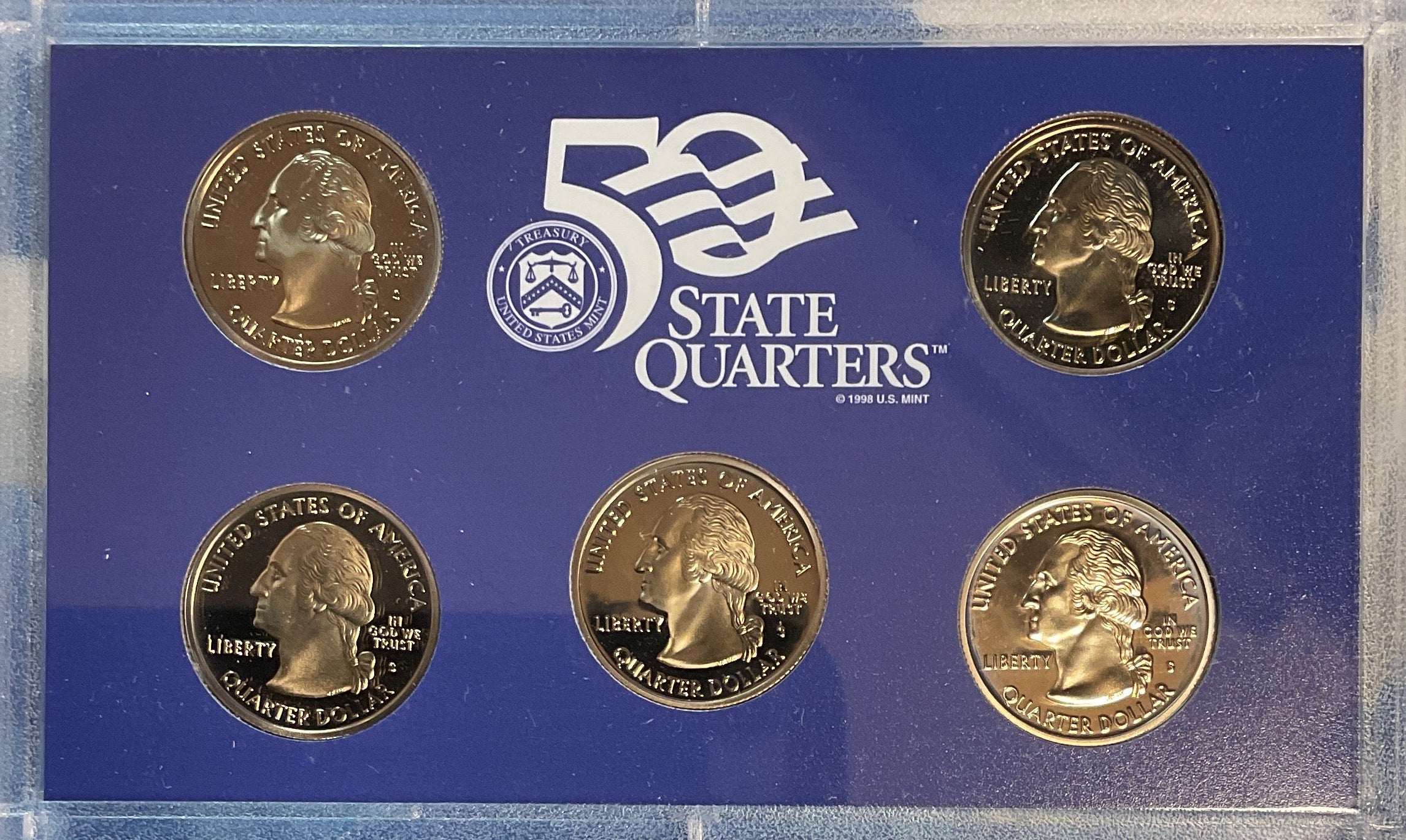 2001 U.S. Mint 50 State Quarters Proof Set, in Original Government Packaging.