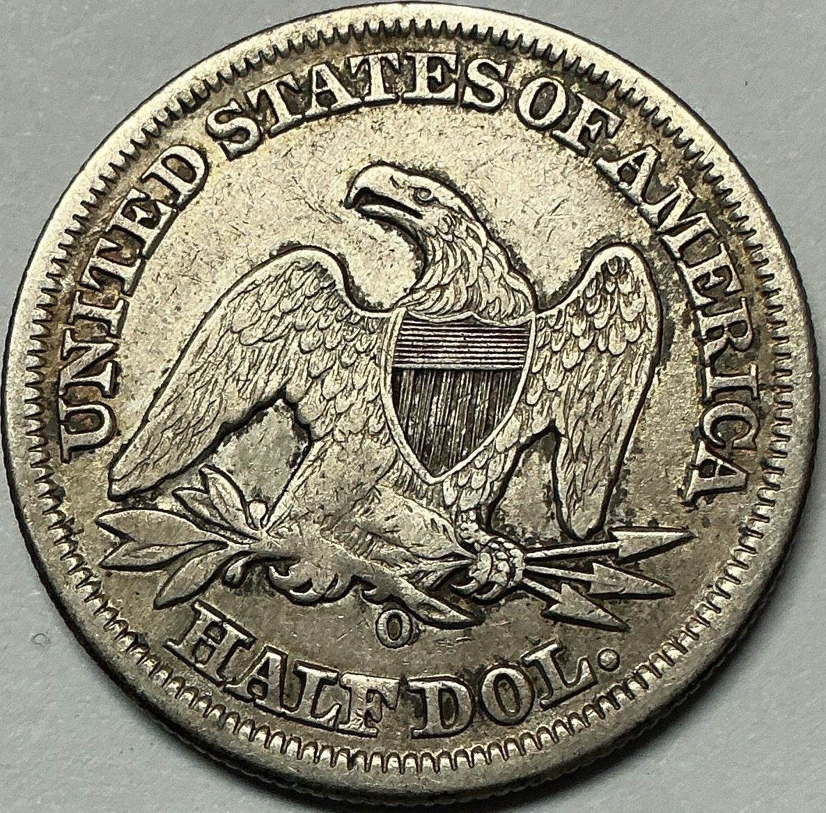 1854-O Liberty Seated Half Dollar, Extra Fine+ Circulated Coin. Store #HR1936