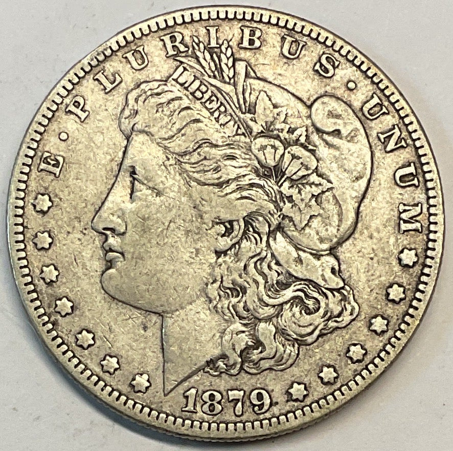 1879 Morgan Silver Dollar, Very Fine Circulated Coin, Store #DR0870