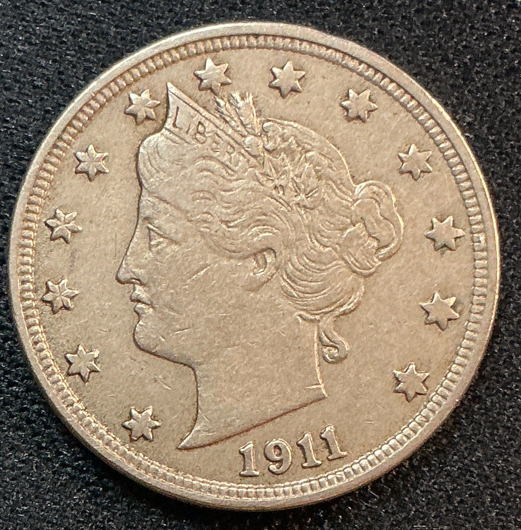 1911 Liberty Nickel, Fine Circulated Coin, Store #NL913