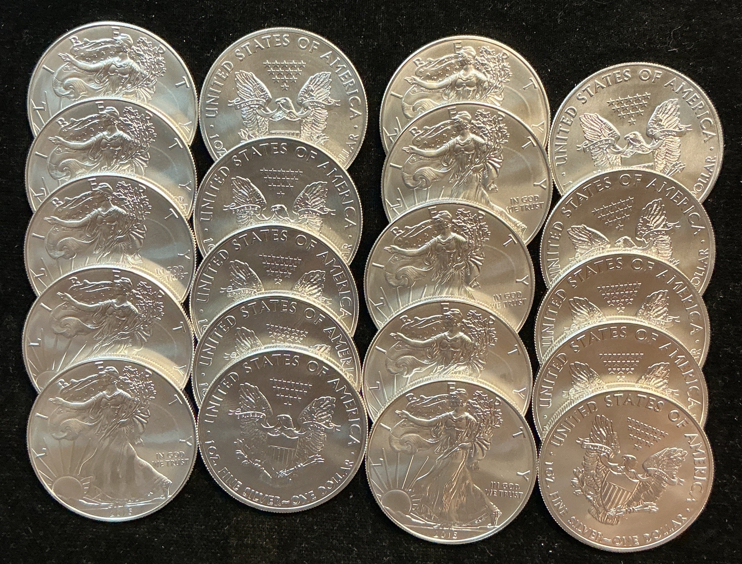 2015 American Silver Eagle Rolls. Store #SR028