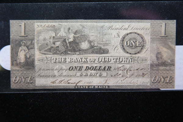 1838 Orono Maine,  Obsolete Currency, Store Sale 093017