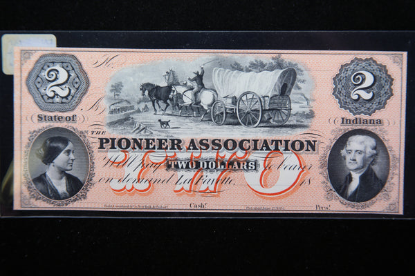 1853 Pioneer Association, Proof Strike.  Obsolete Currency, Store Sale 093028