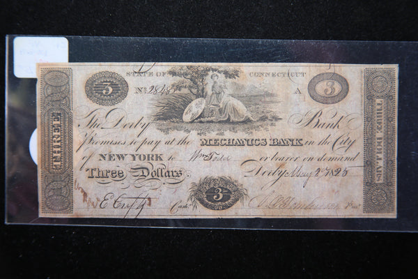 1825 Mechanics Bank, New York,  Obsolete Currency, Store Sale 093034