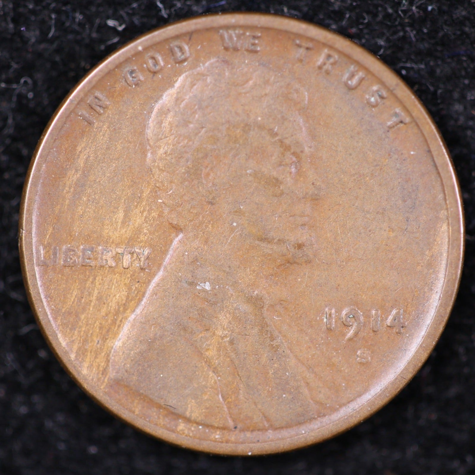1914-S Lincoln Cent, Uncirculated Affordable Coin, Store #40013