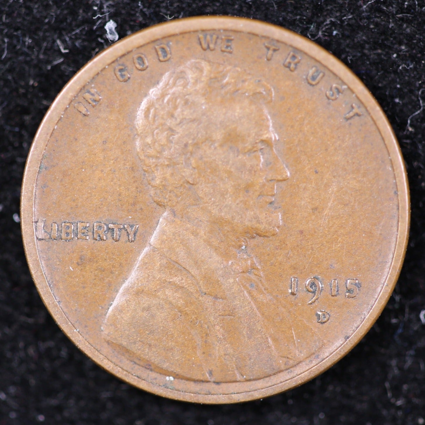 1915-D Lincoln Cent, Extra Fine Circulated Coin, Store #40016