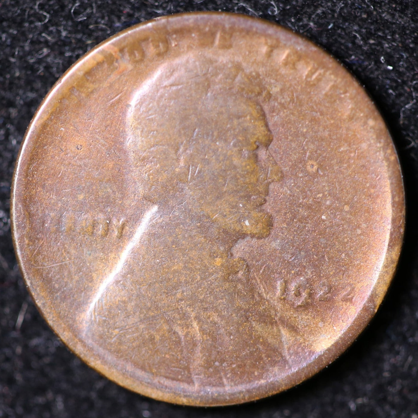 1922, Die-2, Lincoln Cent, Good Circulated Coin, Store #40052