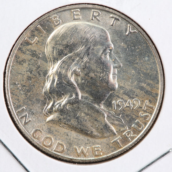 1949-D Franklin Half Dollar. Affordable Collectible Coin. Store #12979
