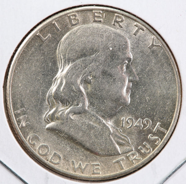 1949-S Franklin Half Dollar. Affordable Collectible Coin. Store #12981