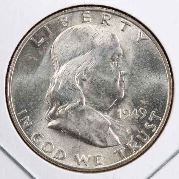 1949-D Franklin Half Dollar. Affordable Collectible Coin. Store #12982