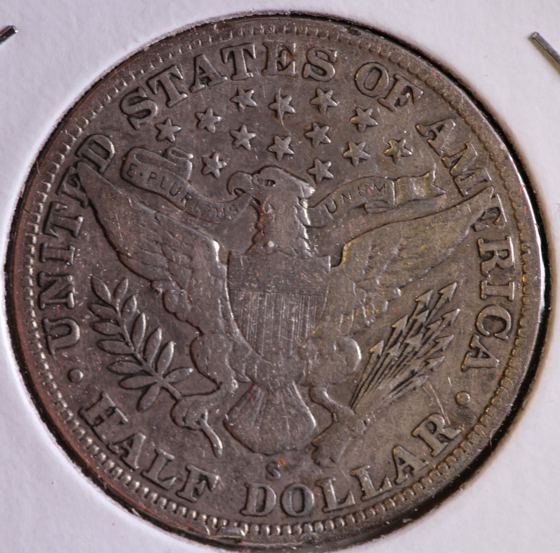 1915-S Barber Half Dollar, Fine Circulated Coin, Store #HR438