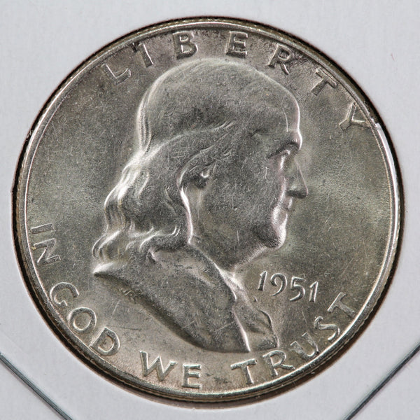 1951-S Franklin Half Dollar. Affordable Collectible Coin. Store #12991