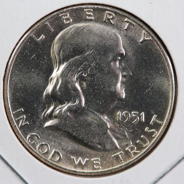 1951 Franklin Half Dollar. Affordable Collectible Coin. Store #12993