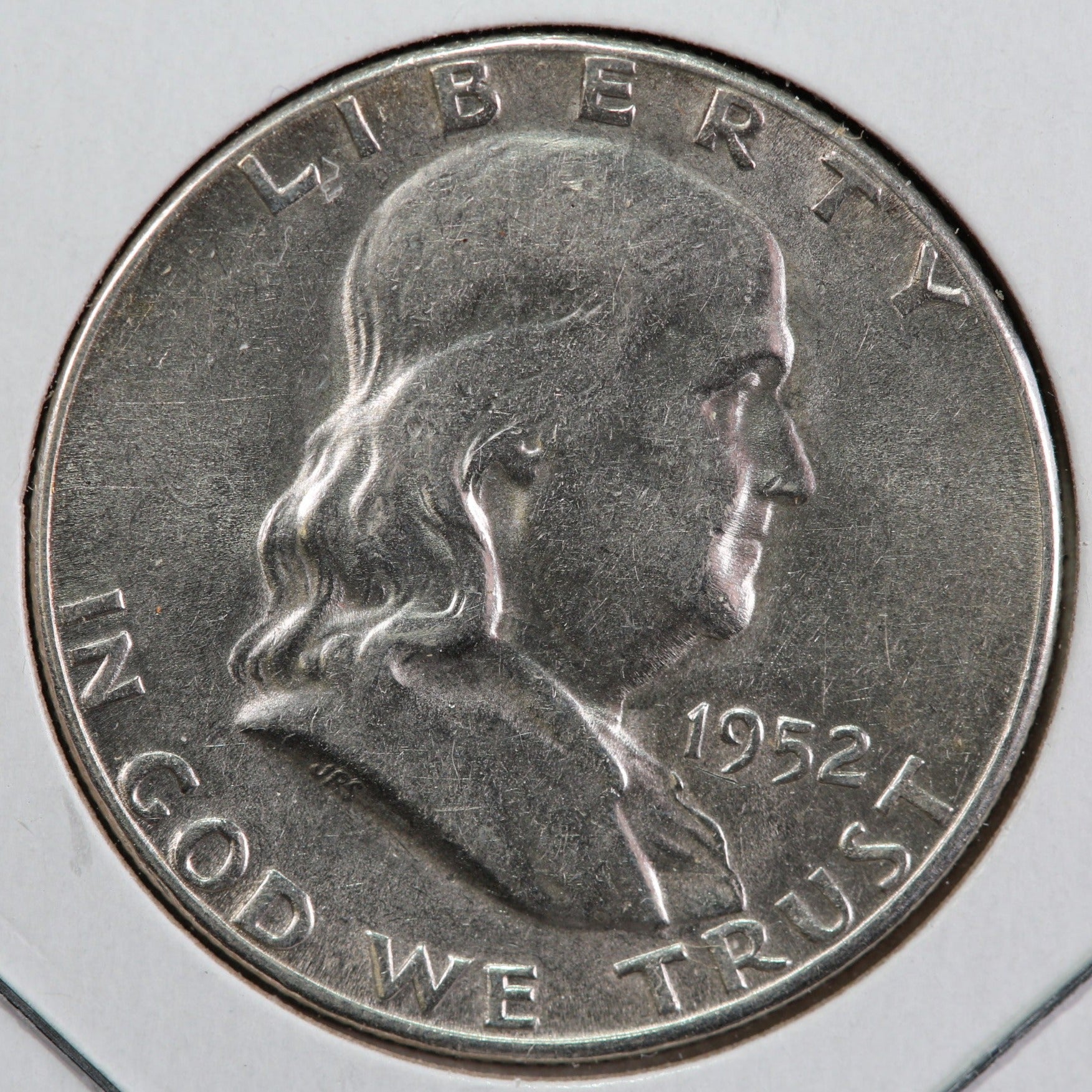 1952-S Franklin Half Dollar, About Uncirculated Coin, Store #12997