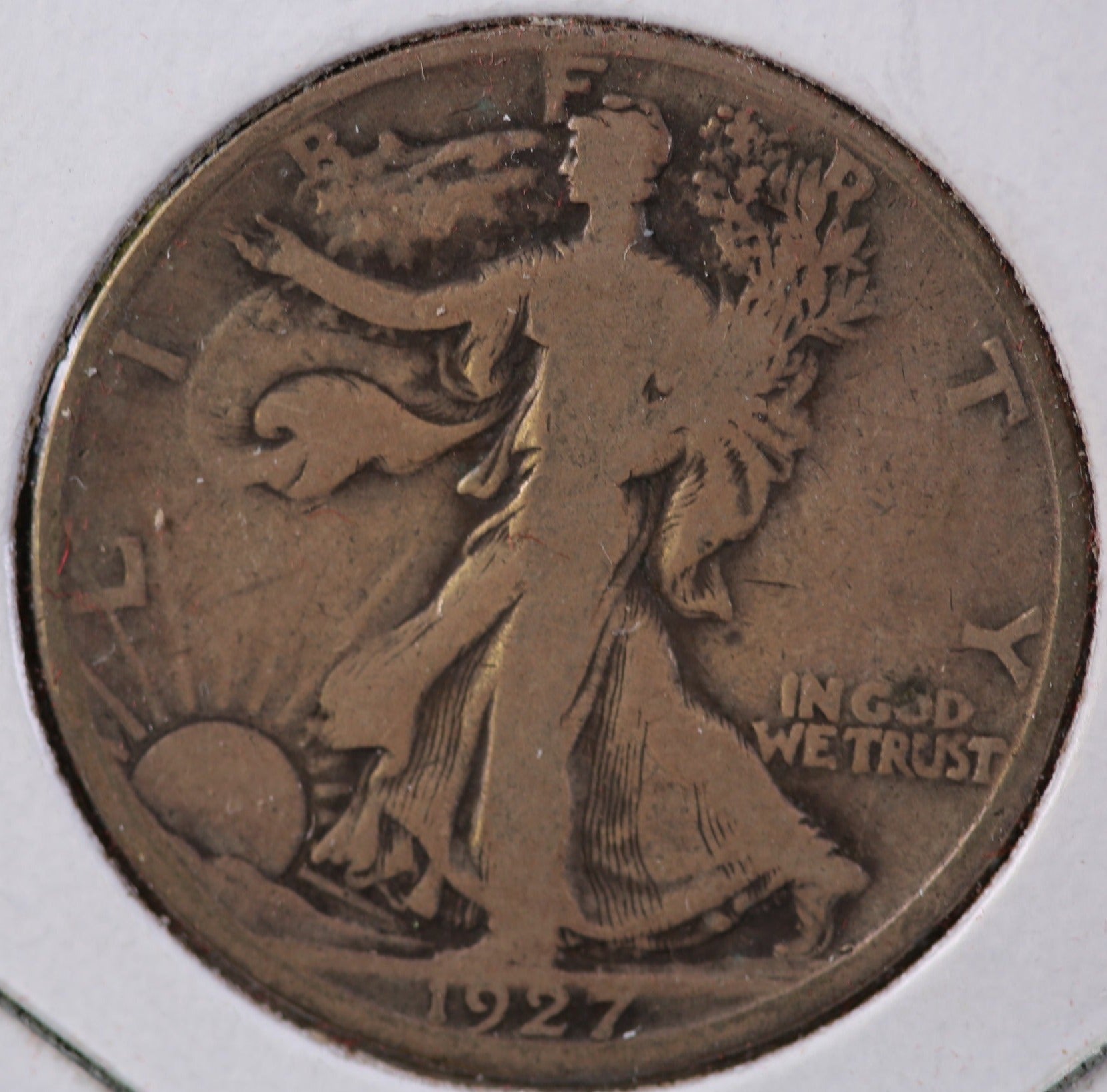 1927-S Walking Liberty Half Dollar, Very Good Circulated Coin, Store #82433