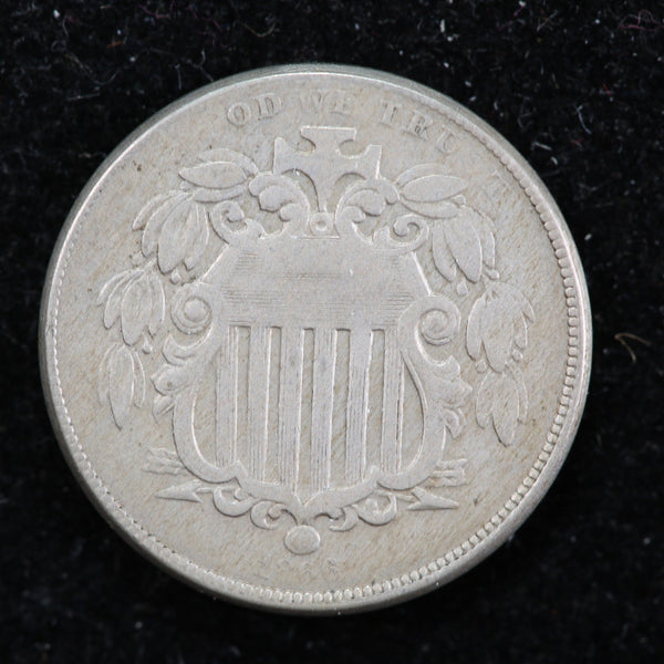 1866 Shield Nickel, Circulated Collectible Coin. Store #1269000