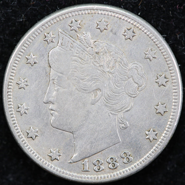 1888 Liberty Nickel, Circulated Collectible Coin. Store #1269009