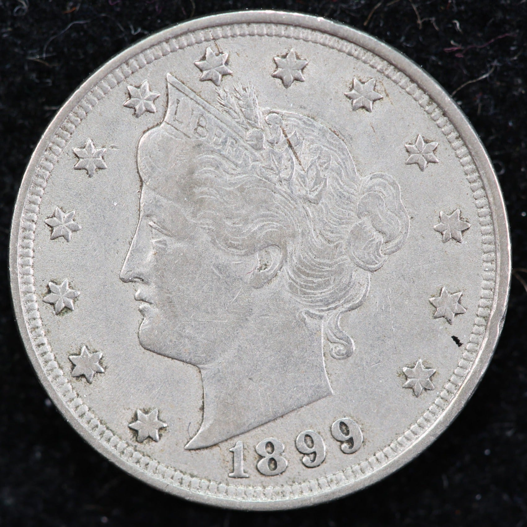1899 Liberty Nickel, Circulated Collectible Coin. Store #1269014