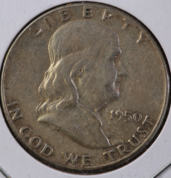 1950 Franklin Half Dollar, Circulated Coin, Store #23082611