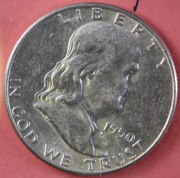 1950 Franklin Half Dollar, Uncirculated Coin BU Details, Store #23082613