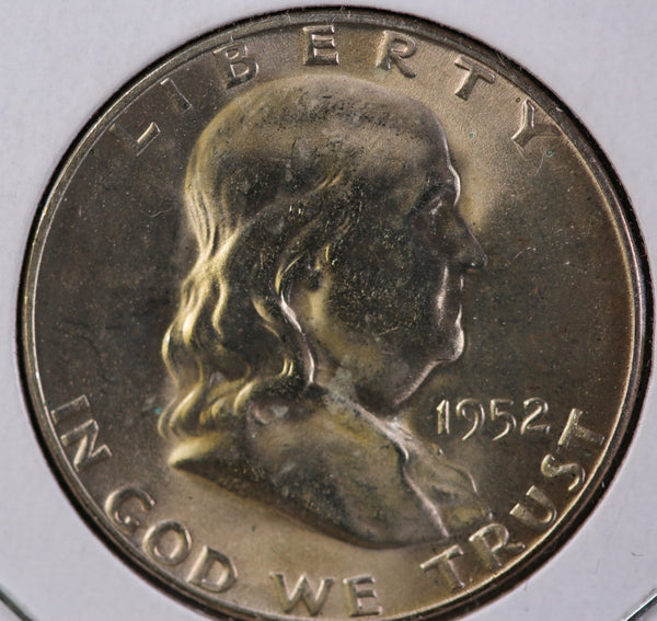 1952-S Franklin Half Dollar, Nice Uncirculated GEM BU Details. Store #23082816