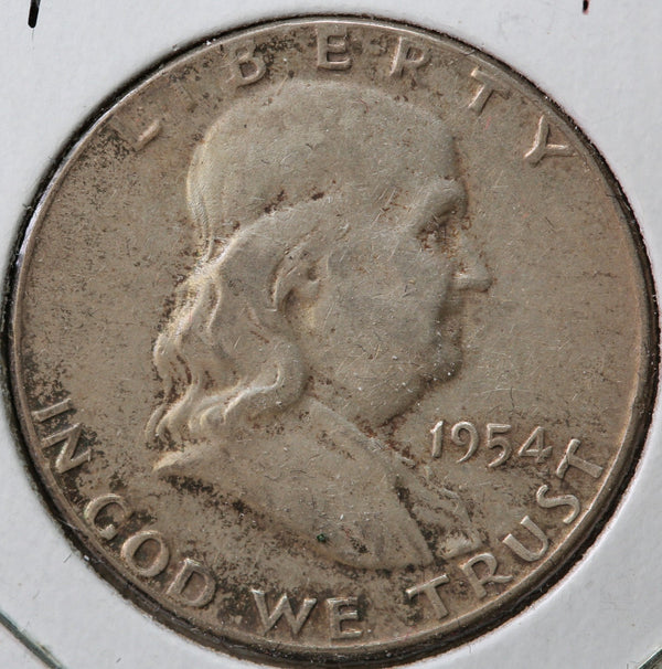 1954 Franklin Half Dollar, Affordable Circulated Coin, Store #23082825