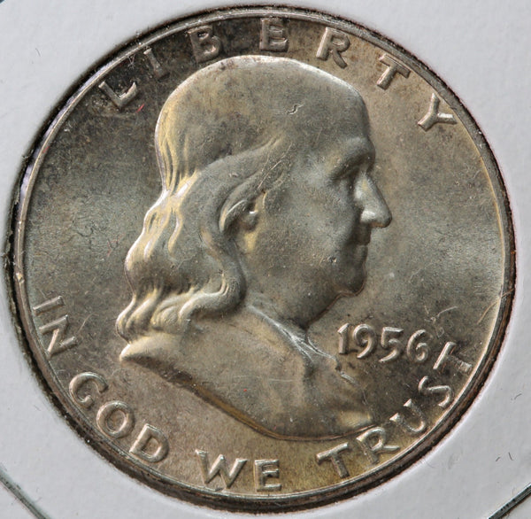 1956 Franklin Half Dollar, Uncirculated BU Details, Store #23082838