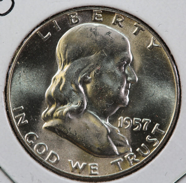 1957 Franklin Half Dollar, Nice Coin Uncirculated Details, Store #23082840
