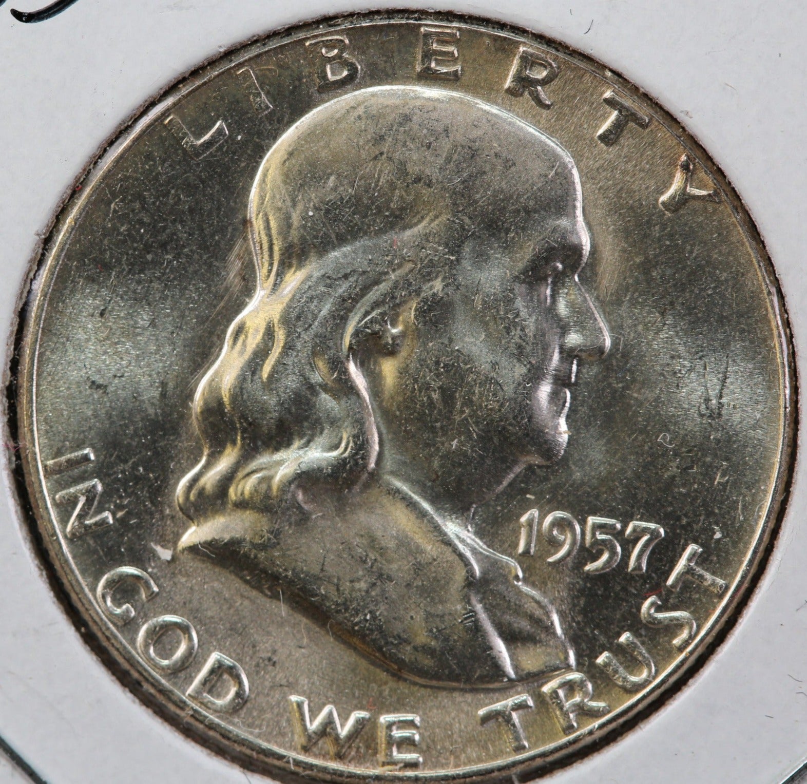 1957 Franklin Half Dollar, Mint State Uncirculated Coin, Store #HR1161