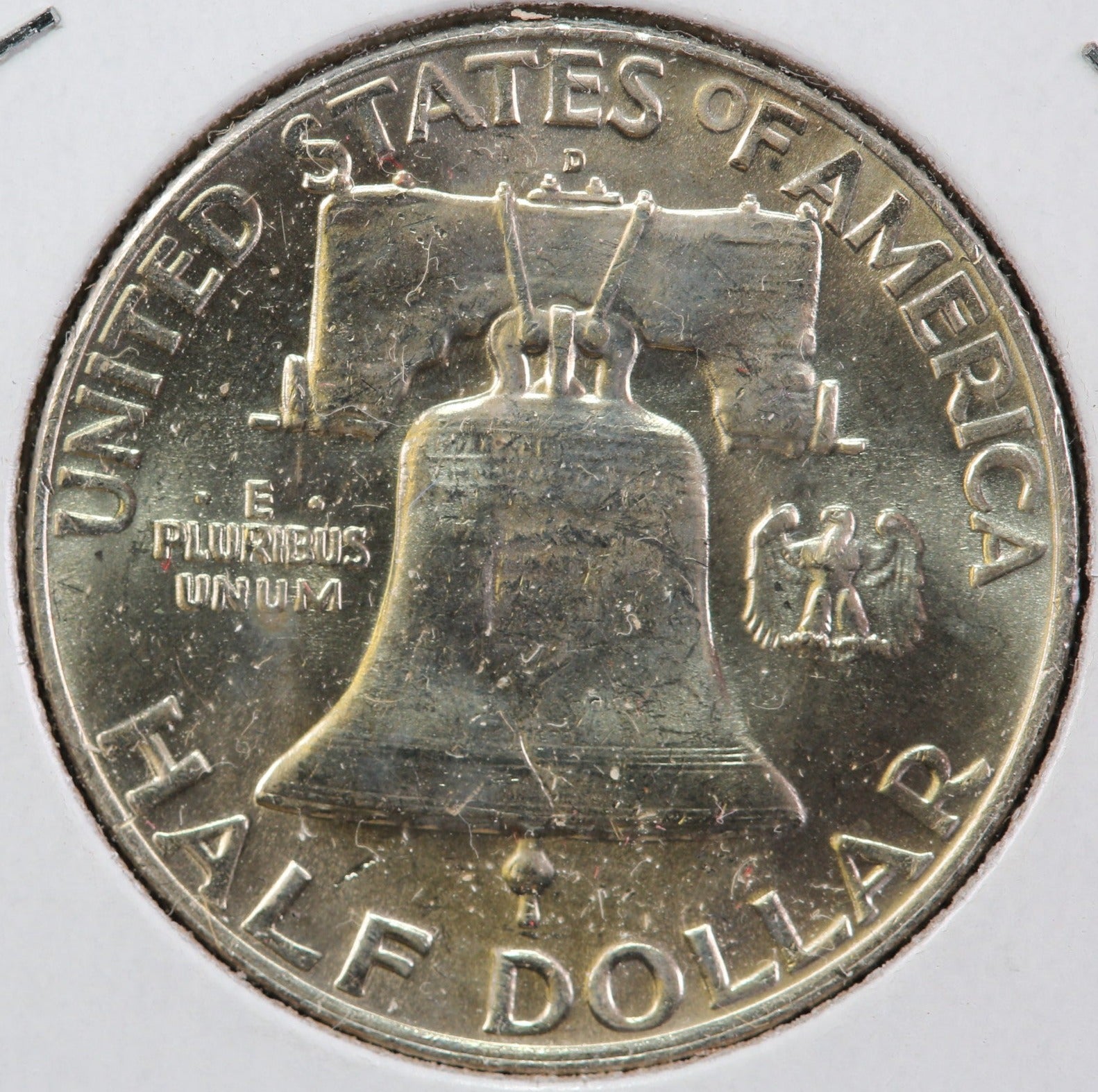1958-D Franklin Half Dollar, Mint State Uncirculated Coin, Store #HR1164