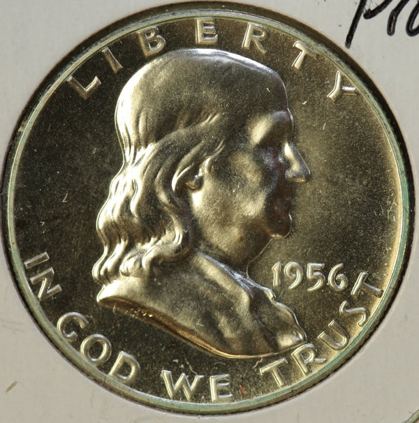 1956 Franklin Half Dollar, Uncirculated Proof Coin, Store #23082937