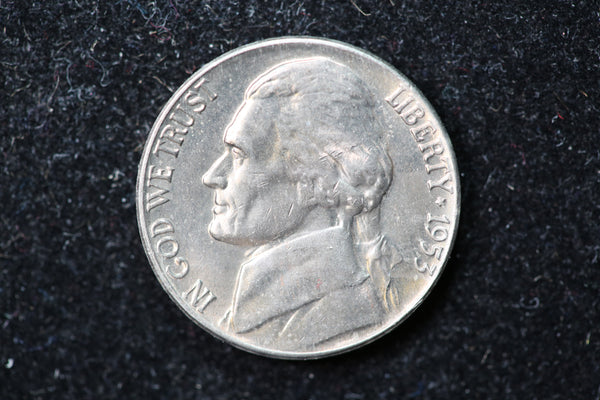1953-D Jefferson Nickel. Nice Coin BU Details. Store #1269180