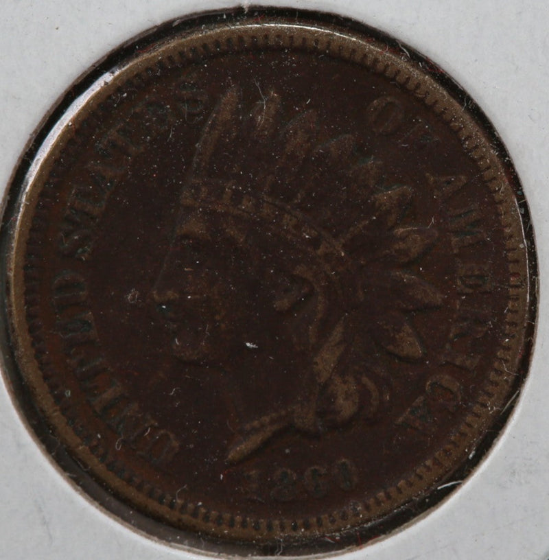 1860 Indian Head Cent, Nice Details T2 Bust, Store