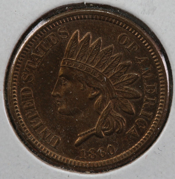 1860 Indian Head Cent, Uncirculated MS64 Details, Store #83014